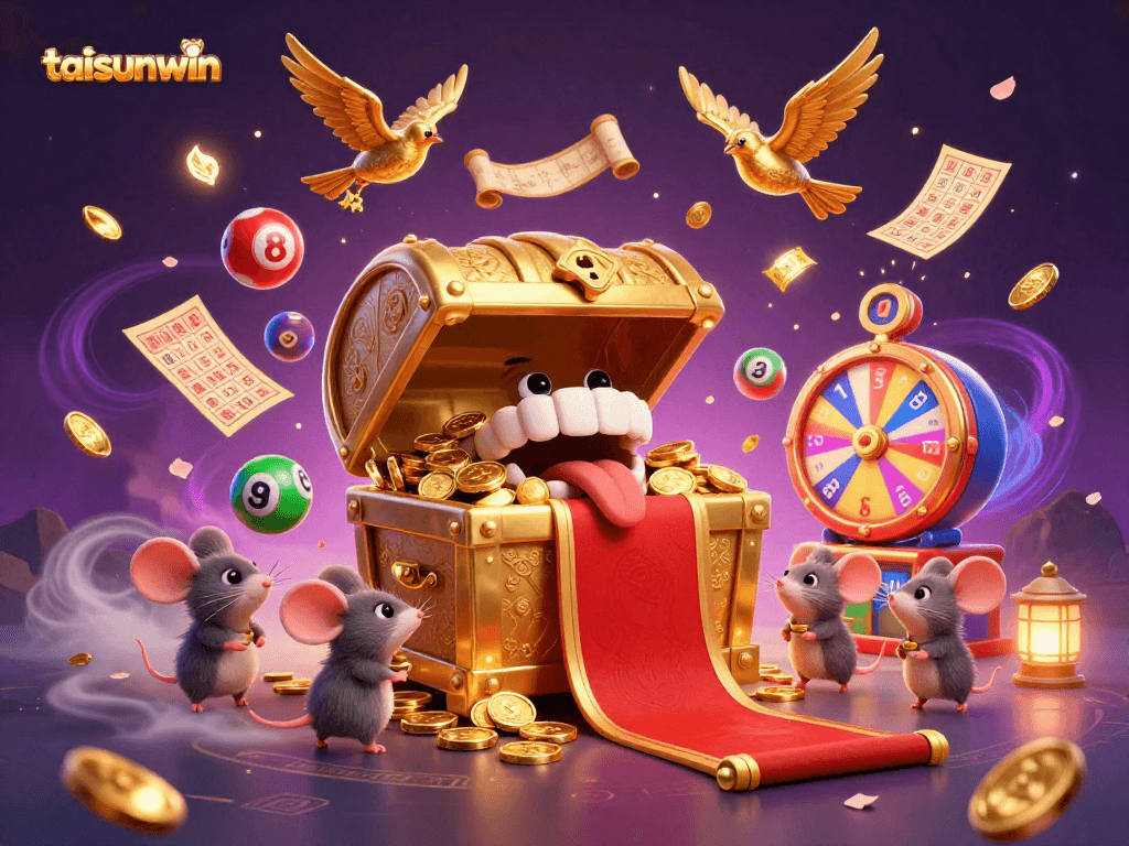 Experience the excitement of taisunwin with vibrant lottery elements and enchanting treasures.