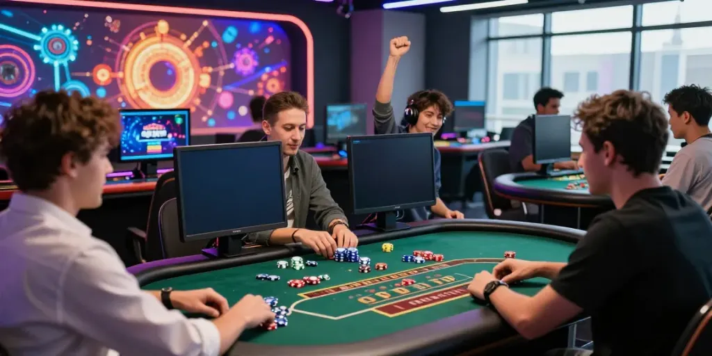 Interactive gaming session at https://nbet.page/ featuring diverse players and live dealers.