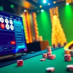 Engaging scene of lottery gaming with Tool xổ số siêu tốc interface, showcasing excitement and strategy.