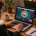 Player engaging with a live dealer game on PHPVIP while enjoying a cozy home setting.