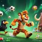Zoccer Casino Deutschland: Erleben Sie aufregende Casino-Action mit Sport- und Spielelementen in einer dynamischen 3D-Illustration.